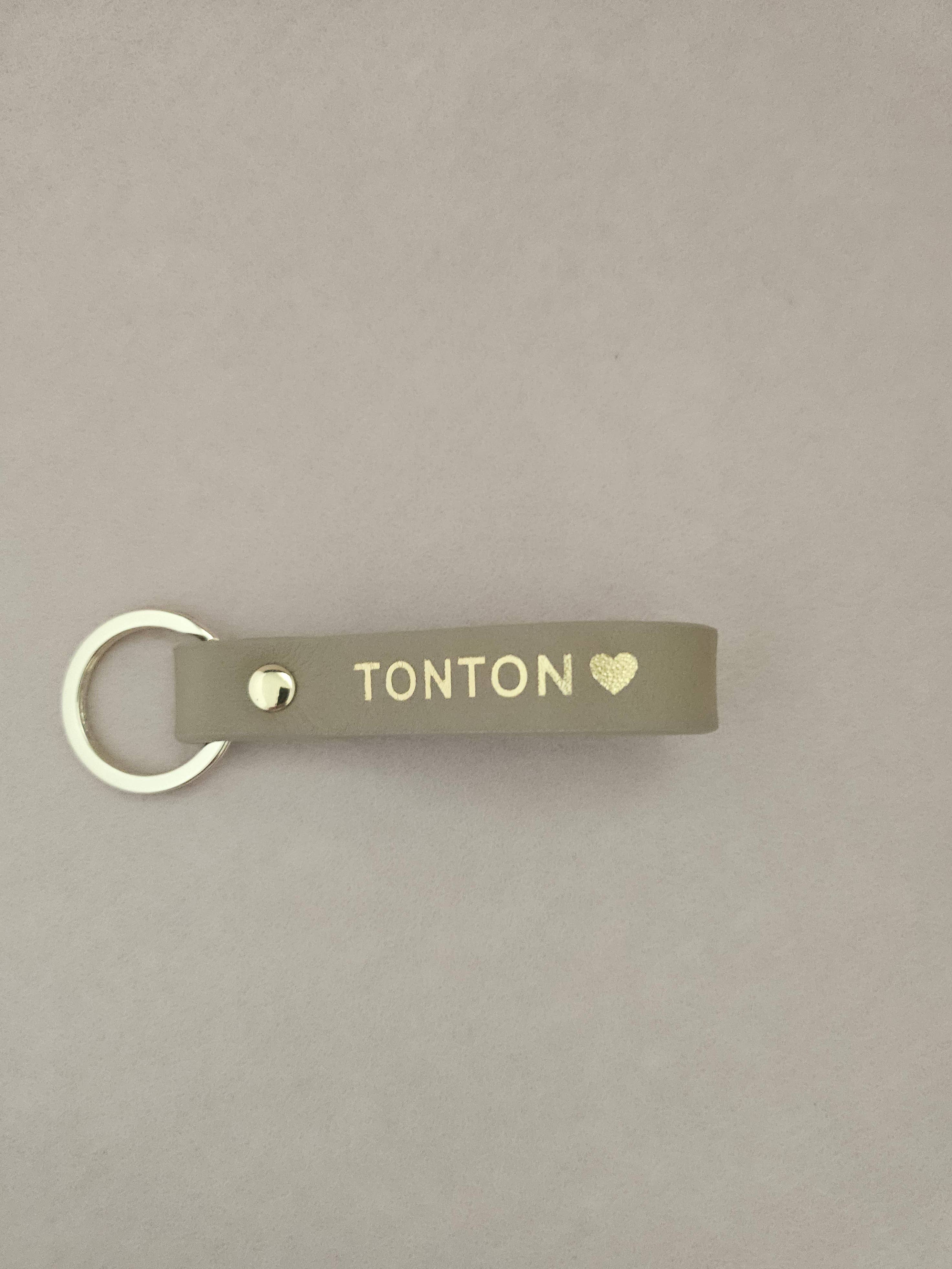 Royal marais - Vente Porte-clés – unisexe - porte-clé cuir tonton/tata3