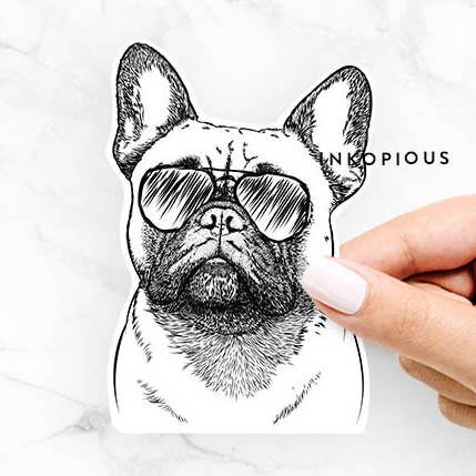 Kingsleigh the French Bulldog - Decal Sticker for wholesale by Inkopious