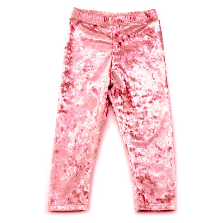 Legging en velours pour petites filles | Rosewood pour la vente par Born By The Shore