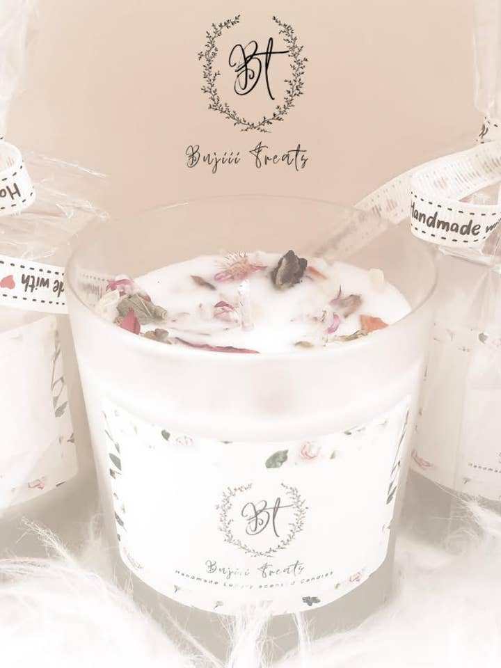 Vela aromática de sal de roca y madera flotante para venta al por mayor de BUJIII LTD