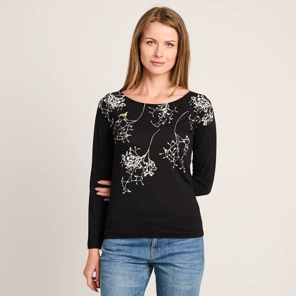 Umsteigen – Engroshandel Bluse - Dame – Ærmefrø Bambus1