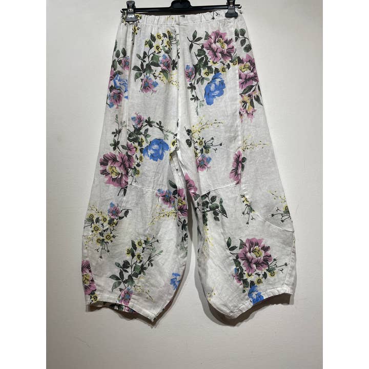 LINEN & COTTON HOUSE - Wholesale Broek - Dames - 75096 linnen broek met zakken en nieuwe print17