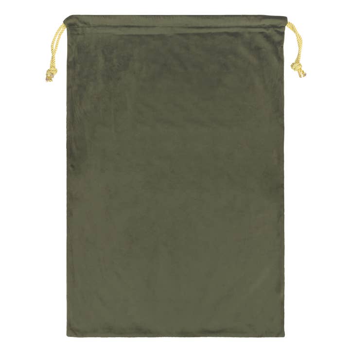 Christmas Spirit Printed Velvet Xmas Sack Multicolour for wholesale on Faire2