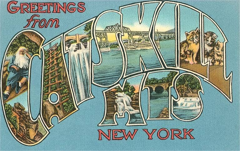 Found Image Press - Wholesale Postcard - Postcard NS-770 Greetings from the Catskill Mountains, New Y0