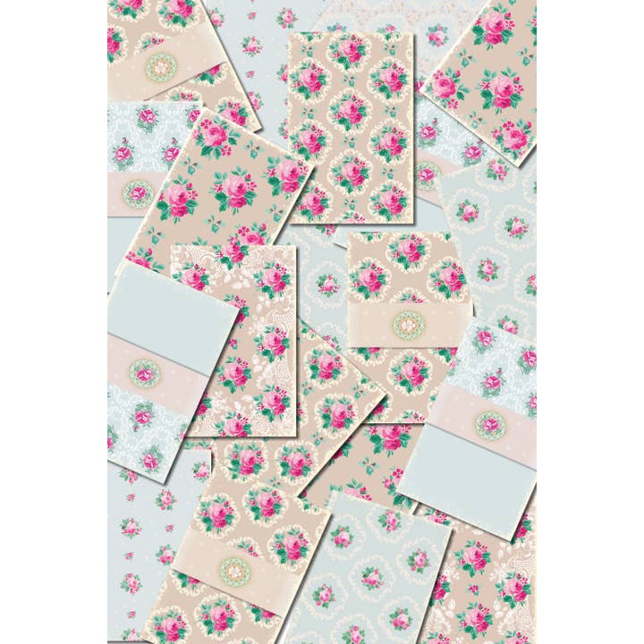 DECORER - Wholesale Gift Tag - Shabby Chic - Gift Tag Set 24 pcs3