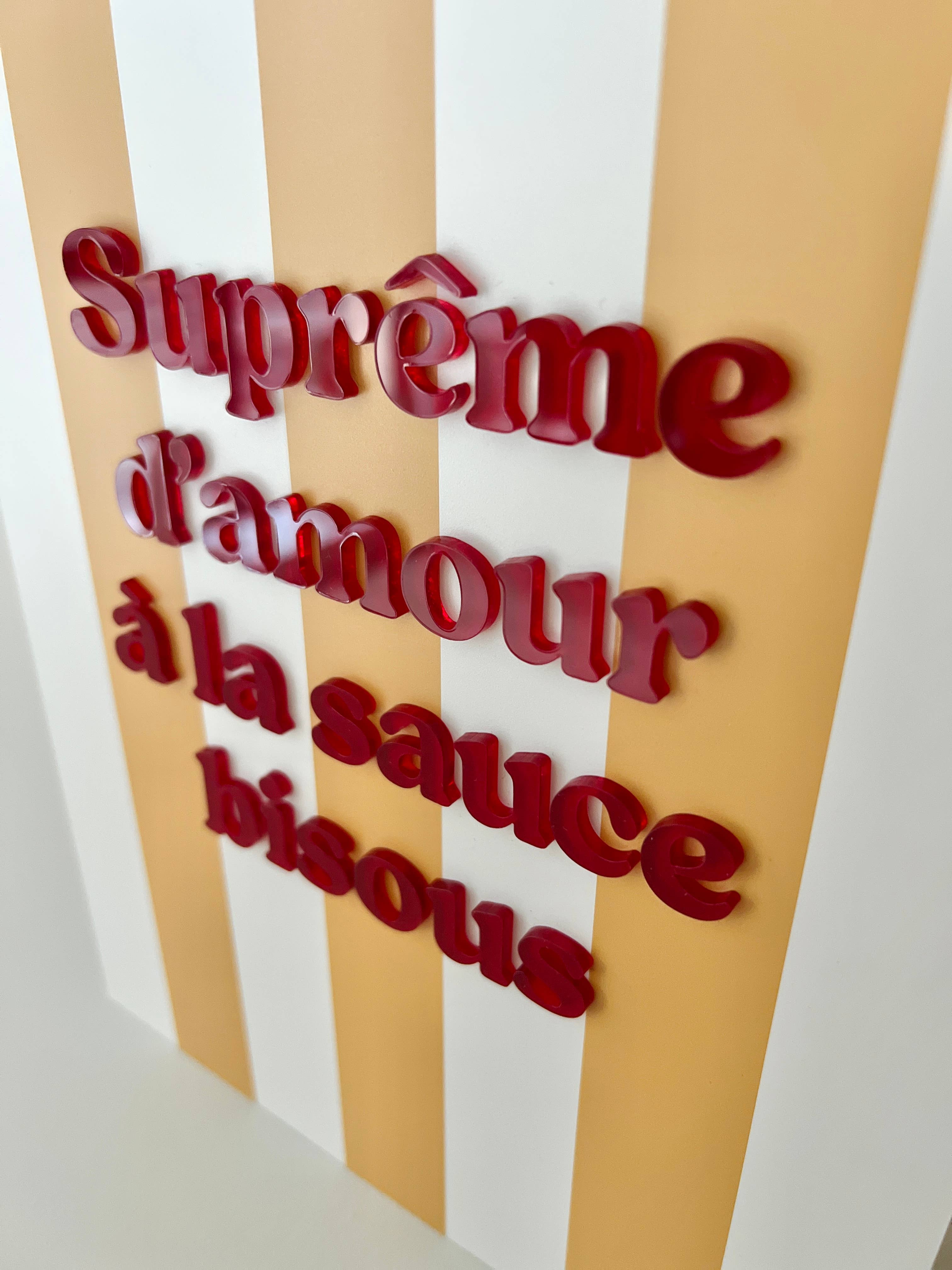 Print Your Love - Wholesale Retailer Shelf Talker - Supreme Love Poster with Kisses Sauce5