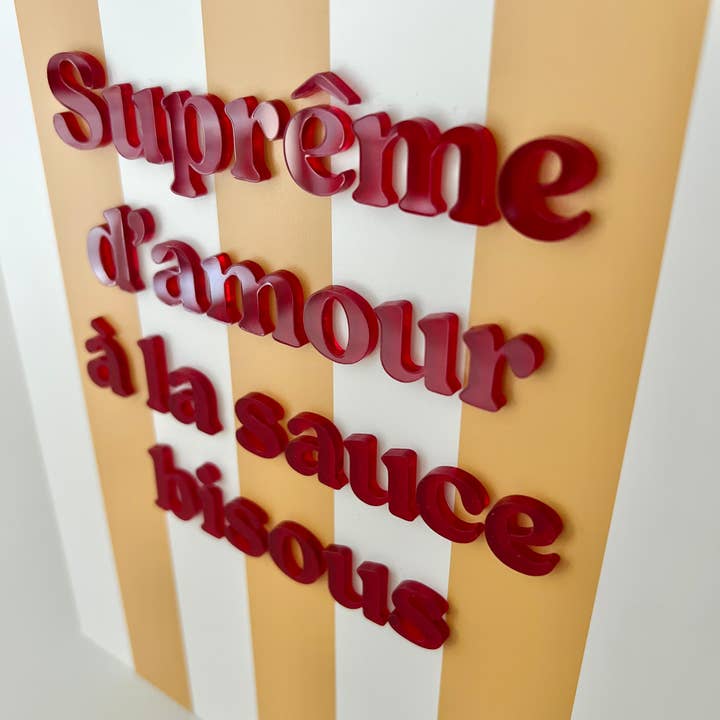 Print Your Love - Wholesale Retailer Shelf Talker - Supreme Love Poster with Kisses Sauce5