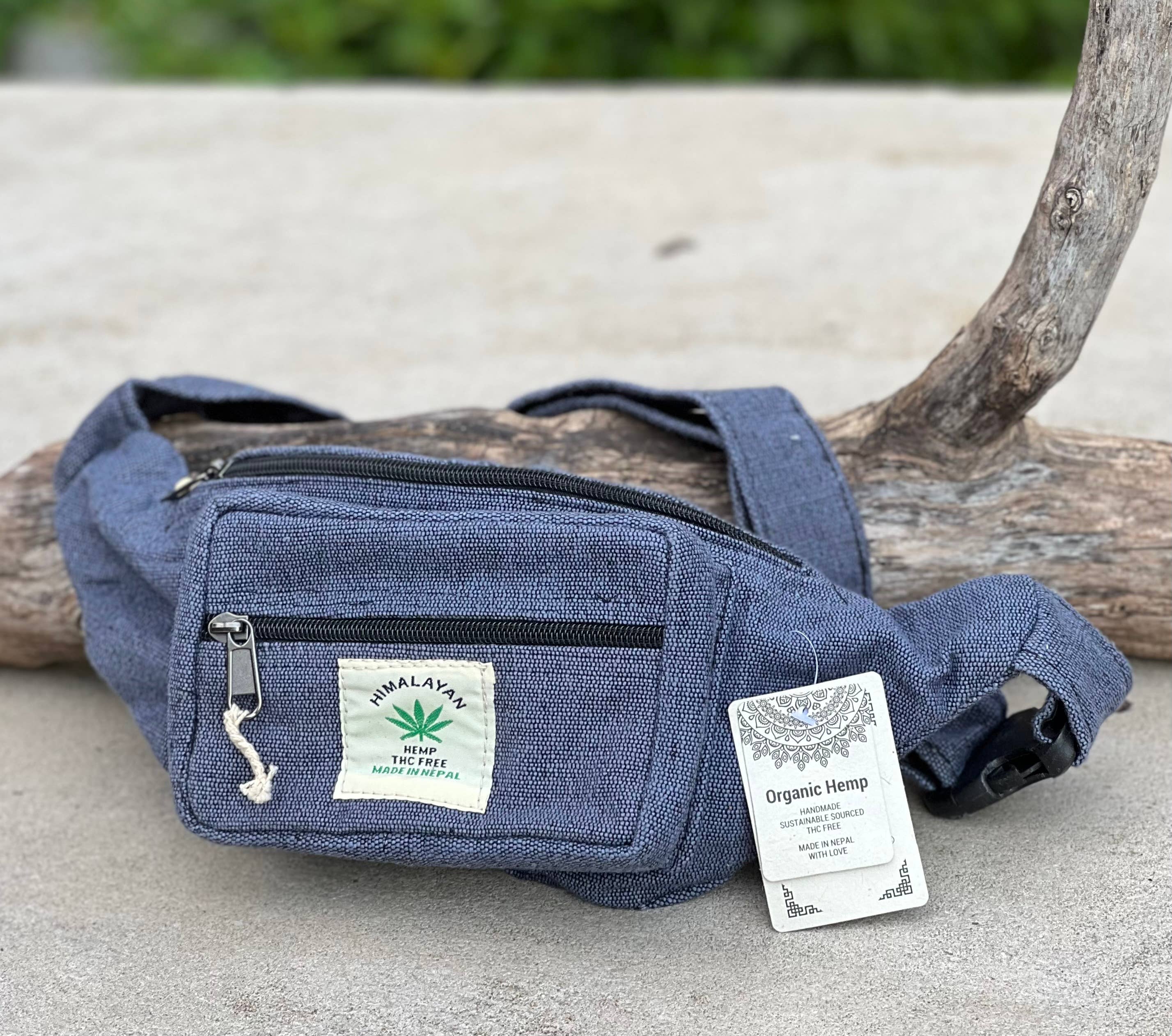 Lungta Imports - Wholesale Belt Bag - Women's - Eco-Friendly Boho Hippie Style Hemp Fanny Pack Hip Waist Bag4