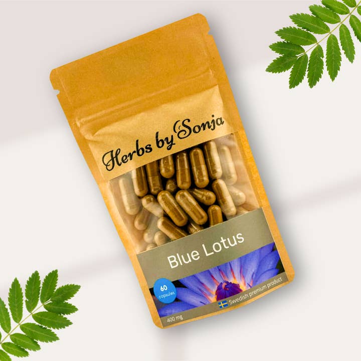 Herbs By Sonja - Natural health supplements - Wholesale Oral Supplement/Vitamin - Blue Lotus 400 mg for stores focused on plant-based wellness0
