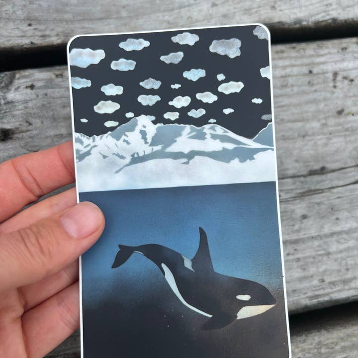 Beeswag Creations - Wholesale Sticker - Sticker of an Orca / Killer whale1
