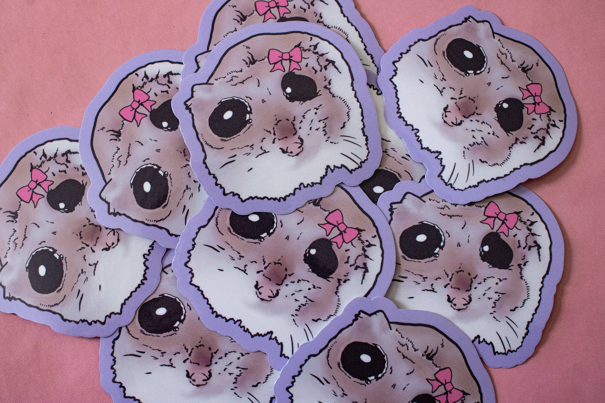 Doctor Scribble - Wholesale Sticker - Rat With Bow Meme Vinyl Sticker7