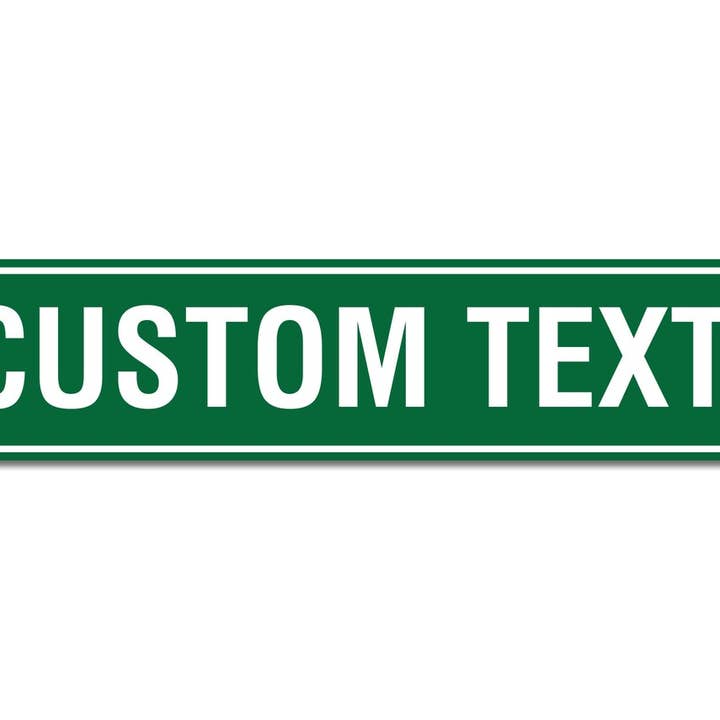 Personalized By Kate - Wholesale Sign - Custom Street Signs 3"x18" - Wall Decor, Man Cave Sign