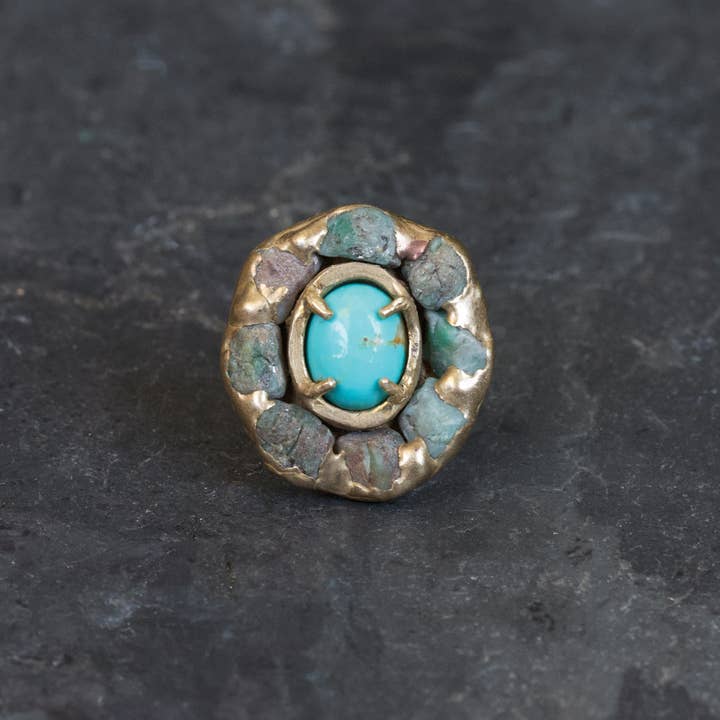 Algae Bloom Ring for wholesale by Emilie Shapiro Jewelry