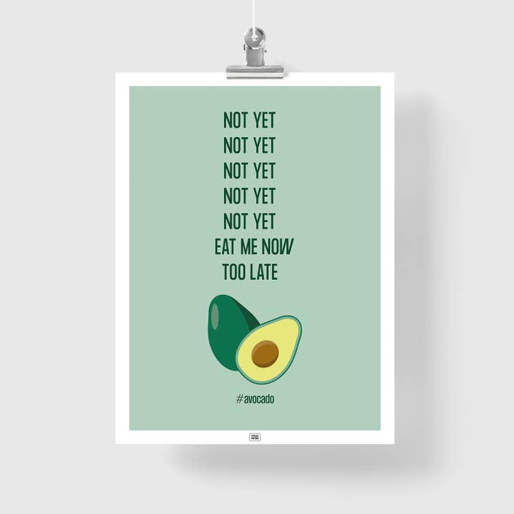 Funny Avocado Poster pour la vente par FROG POSTERS