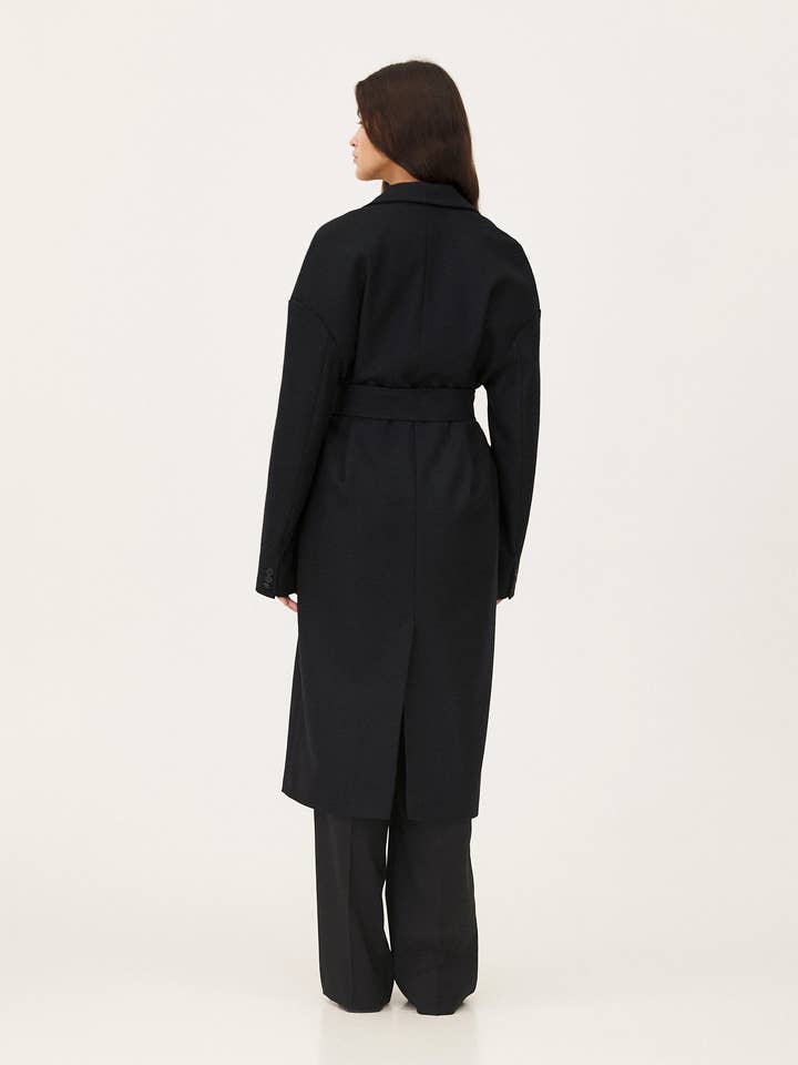 NOYOCO - Wholesale Coat - Women's - Caspa Midnight blue coat2