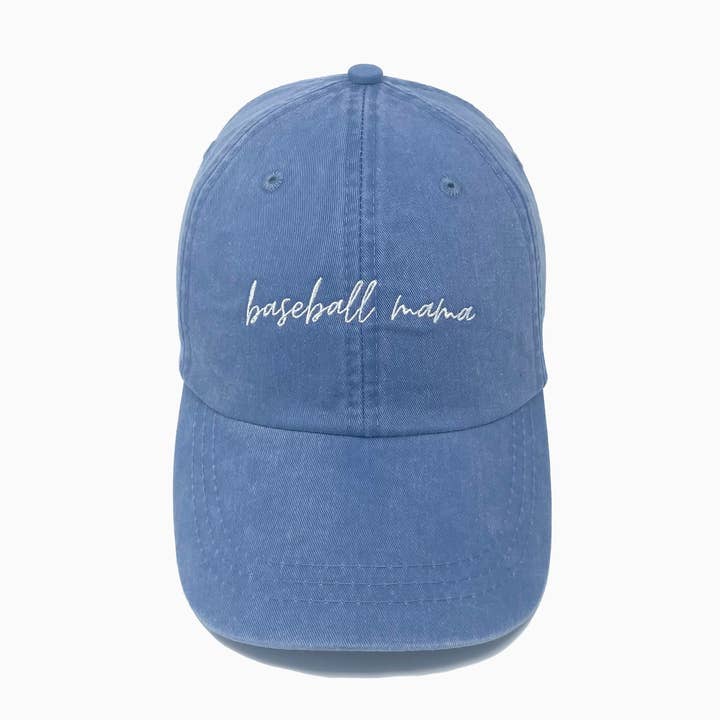 Baseball Mama Embroidered Pigment-Dyed Baseball Cap for wholesale by jnh+design