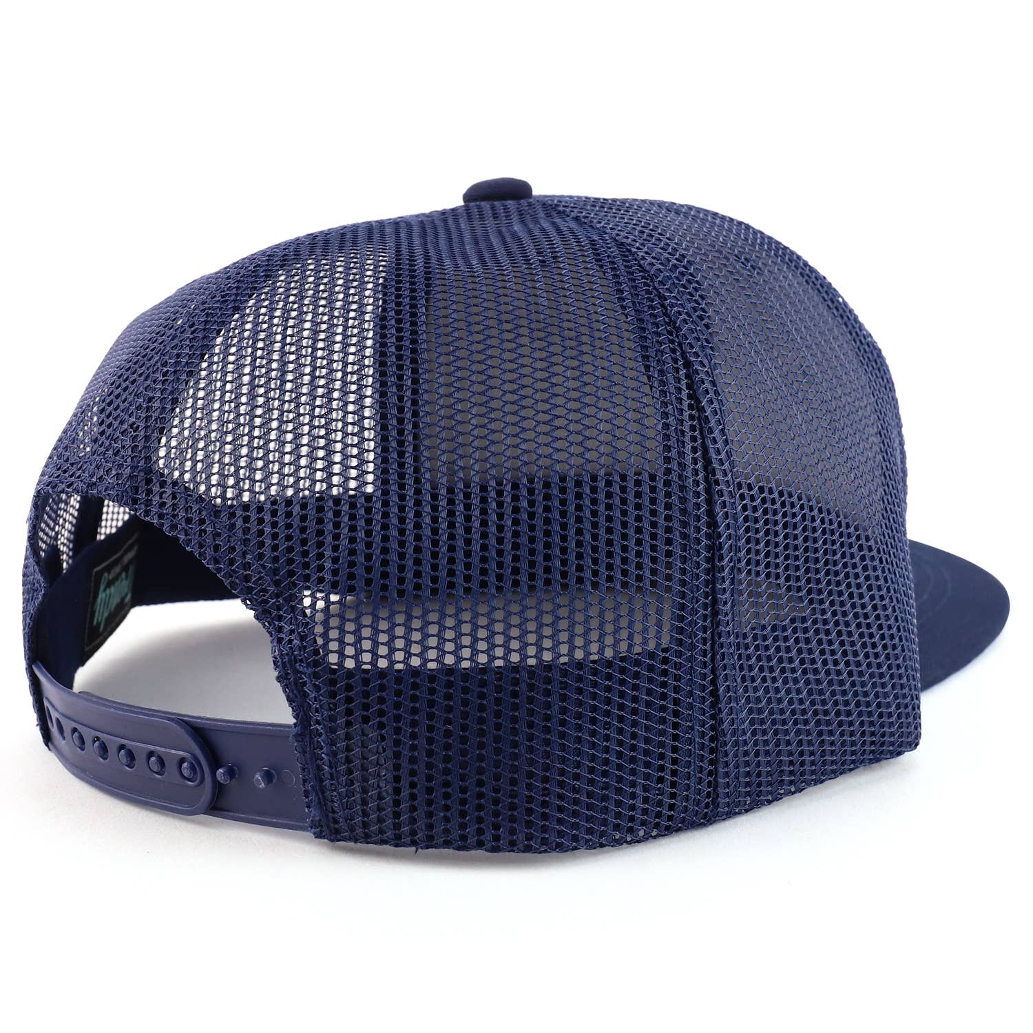 Trendy Apparel Shop - Vendita all'ingrosso Cappellino  da camionista - Unisex - Berretto da baseball oversize 2XL in tinta unita in rete a becco piatto Snapback9