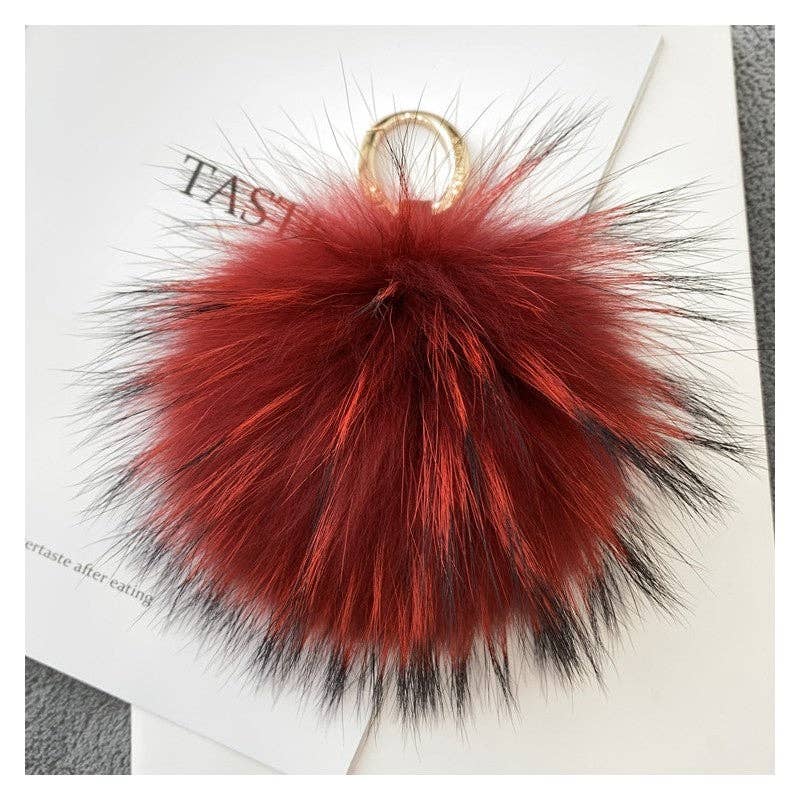 FurDecoration - Wholesale Keychain – Women's - 15CM Jumbo Pom Pom Plush Keychain6