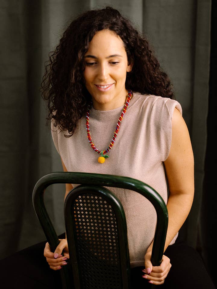 Oranje Halsband voor wholesale door Lis Aguilar