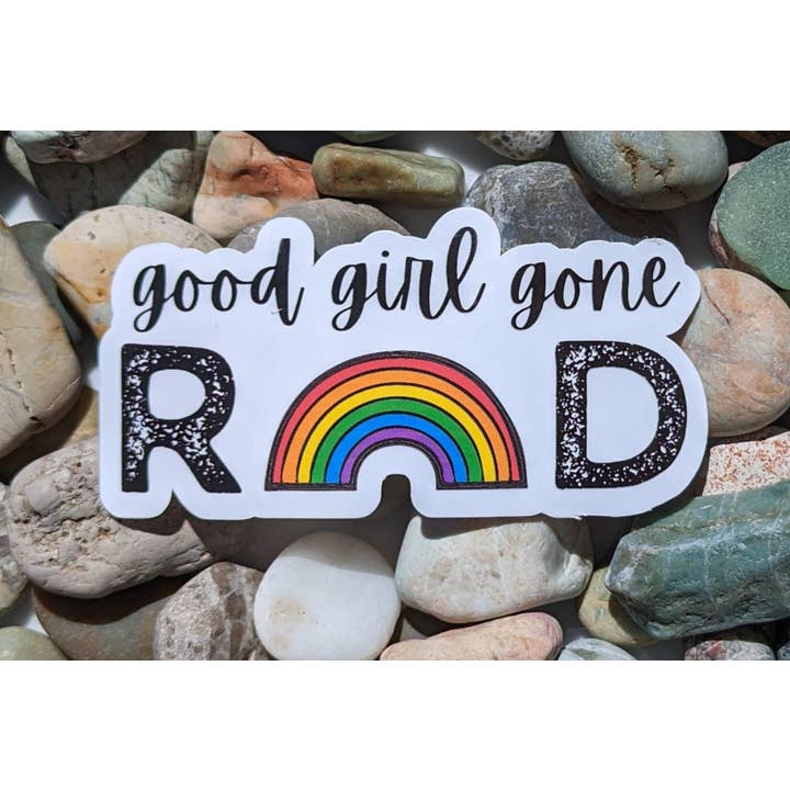 Good Girl Gone Rad-Aufkleber, Pride-Aufkleber, Vinylaufkleber für den Großhandel von PrismPressCo