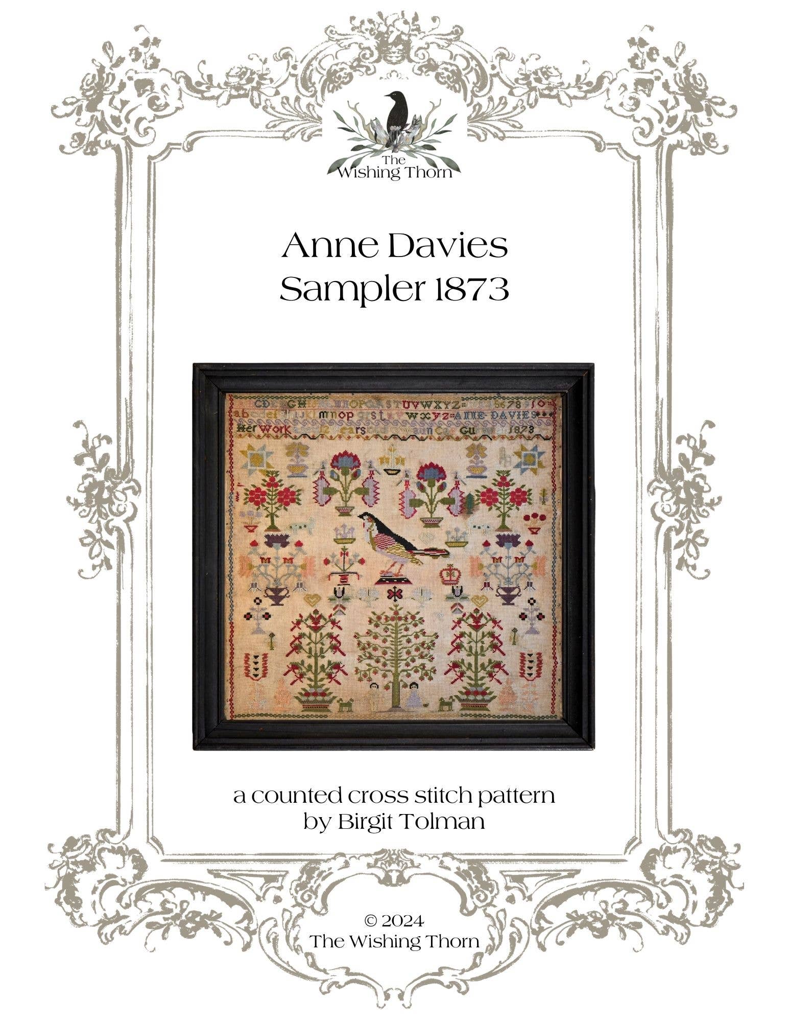 The Wishing Thorn - Wholesale Embroidery/Cross Stitch Supplies - Anne Davies Sampler 1873