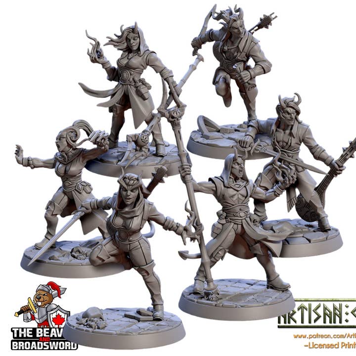 Mezzalfiend Trickster - Hantverkargillet | Tiefling | DnD | Pathfinder | Fantasy | Jägare | Krigare | Trollkarl | Skurk | Trollkarl | Pack för wholesale av The Beaver and Broadsword