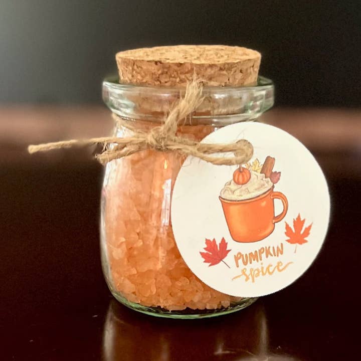 Pumpkin Spice Scented Bath Salts for wholesale by My Heart Jewelry