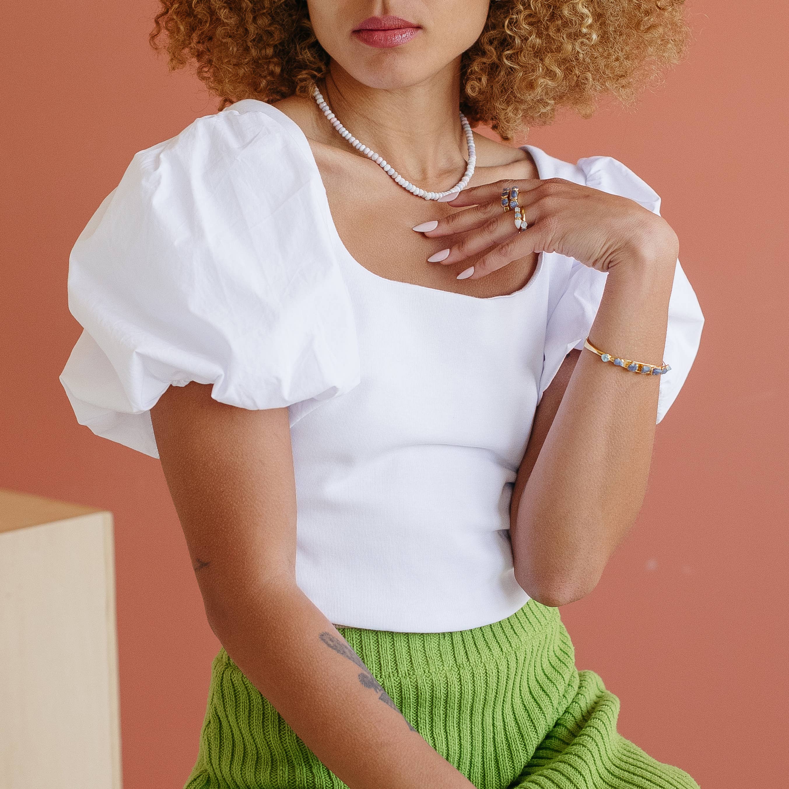 Dani Barbe – Anel multi-pedra por atacado – anel de empilhamento safira, anel de cristal de safira natural3