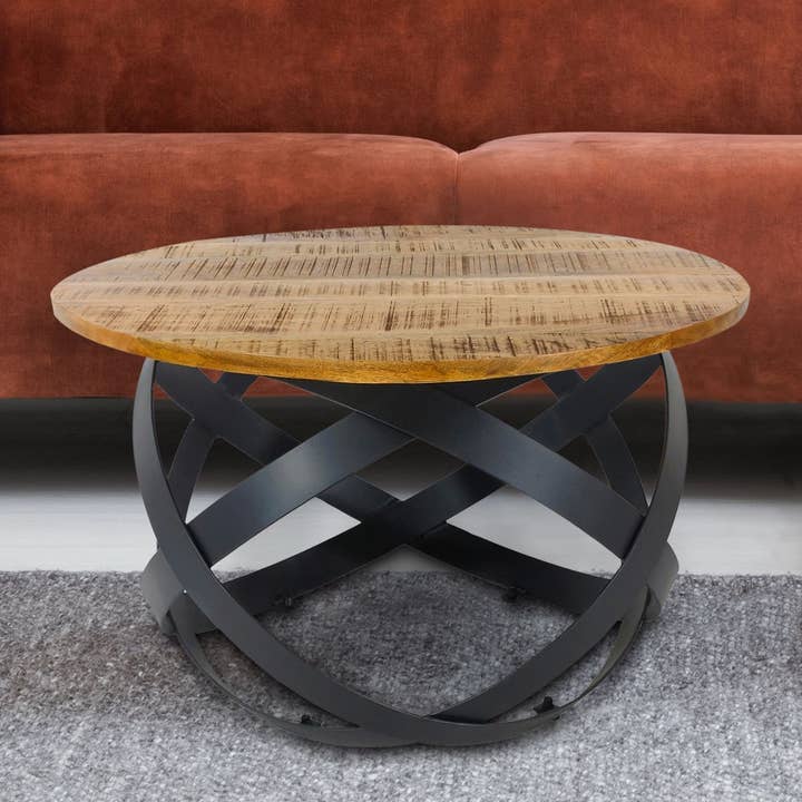 Side table coffee table round living room orbit metal for wholesale by Voglrieder