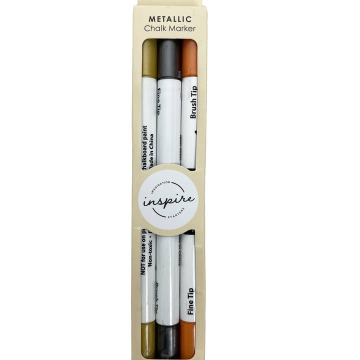 Imagination Starters - Wholesale Marker - Metallic Chalk Marker Set 3 Inspire3