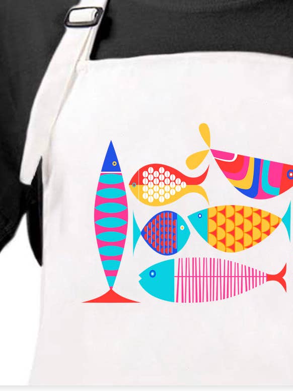 Contemporary Fish Apron for wholesale by M Design Studio Gifts