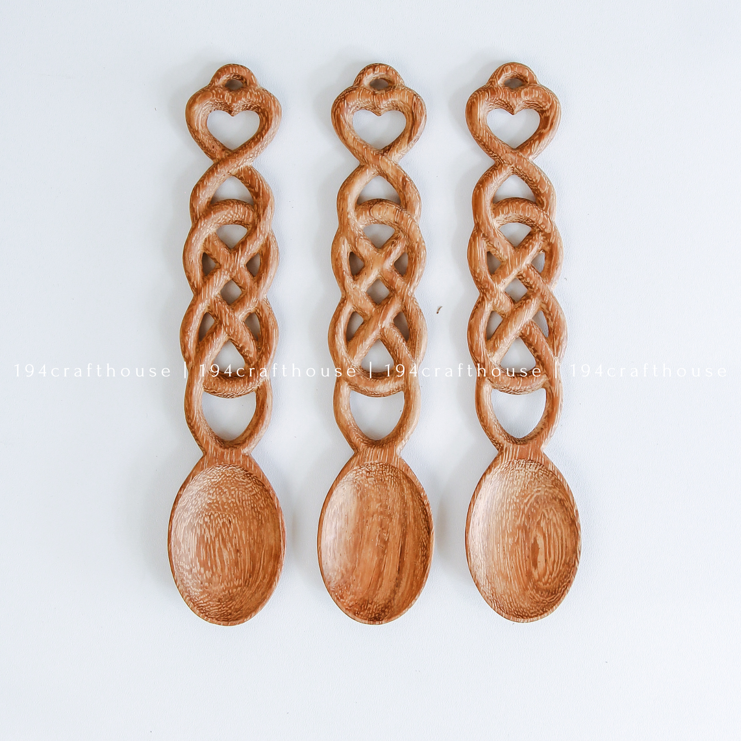 194 Craft House – wholesale Kitchen spoon – Welsh Love Spoon - Wooden Heart Spoon - Home Decor and Gifts6