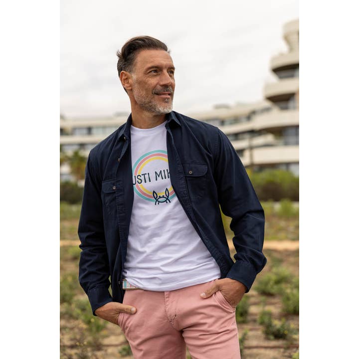 Washed Navy Overshirt | Zaragoza for wholesale by Custi Mikelo: Men's Clothing & Christmas Gifts