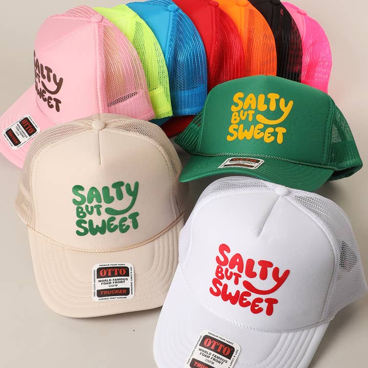 Fashion City – wholesale Truckerkeps – Unisex – Saltig men Söt Textlogotyp Tryckt Mesh Back Truckerkeps32
