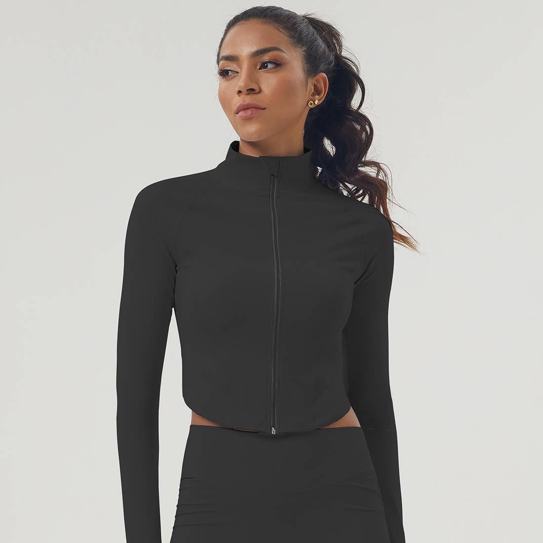 Sodalemon - Wholesale Athletic Jacket - Women's - Fitness Active Top Full Zipper Finger Hole Soft Sport Jacket11