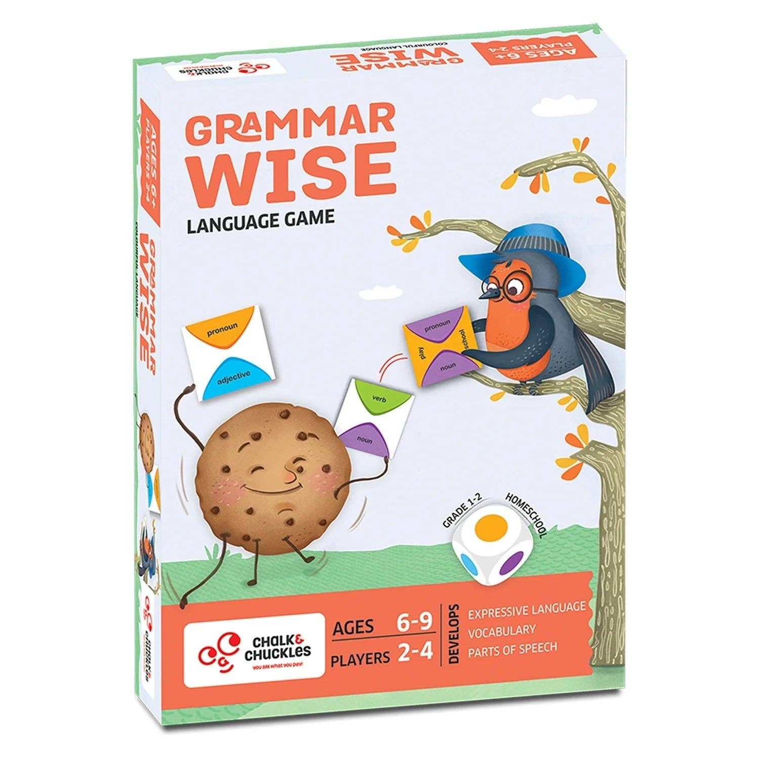 Safari Ltd. - Wholesale Brain Game - Kids - Chalk & Chuckles Grammar Wise0