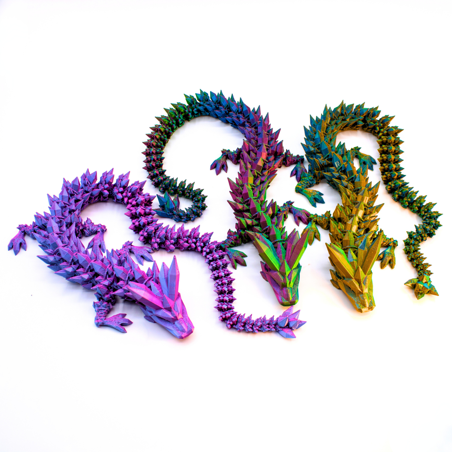 Dragon Fidgets - Wholesale Fidget Toy - Kids - 19IN Crystal Dragon Fidget Toy Decor, 3D Printed36