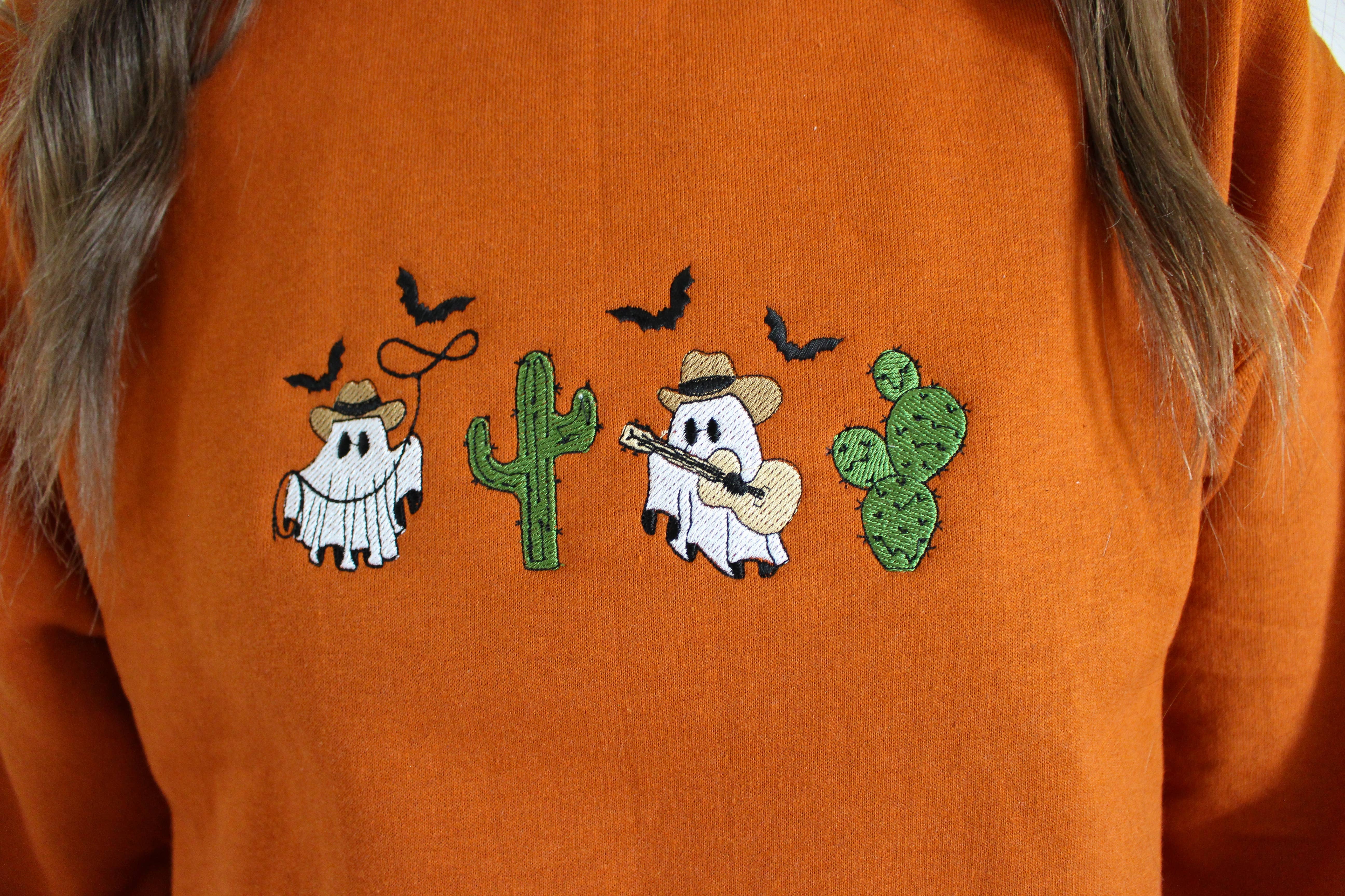 SewGenesis - Wholesale Sweatshirt - Women's - Western Ghosties Embroidered Crewneck 4
