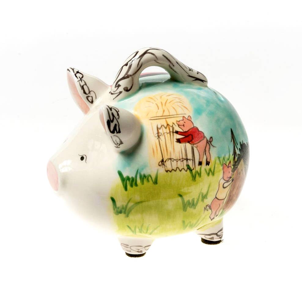 PiggyBank Express - Wholesale Money/Piggy Bank - 3 Little Pigs Piggy Bank