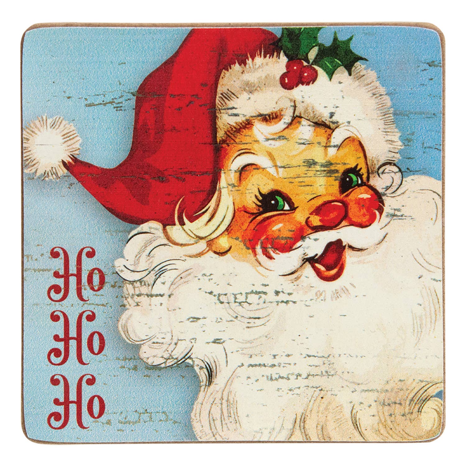 The Hearthside Collection - Wholesale Coasters - 5/Set - Vintage Santa Coasters & Holder2