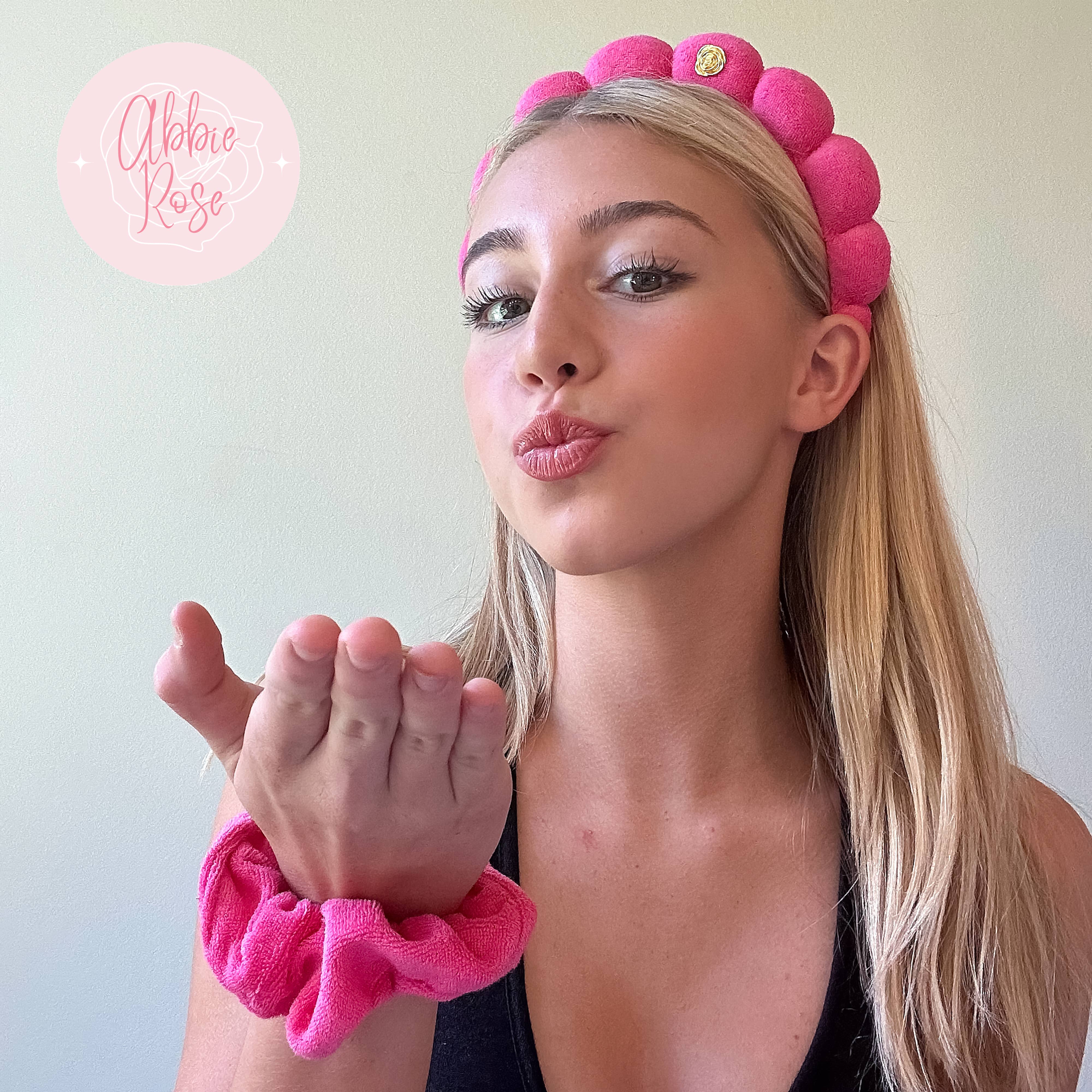 Frog Sac - Wholesale Spa Headband - Spa Headband - Skincare Headband & Scrunchie Wristband Set31