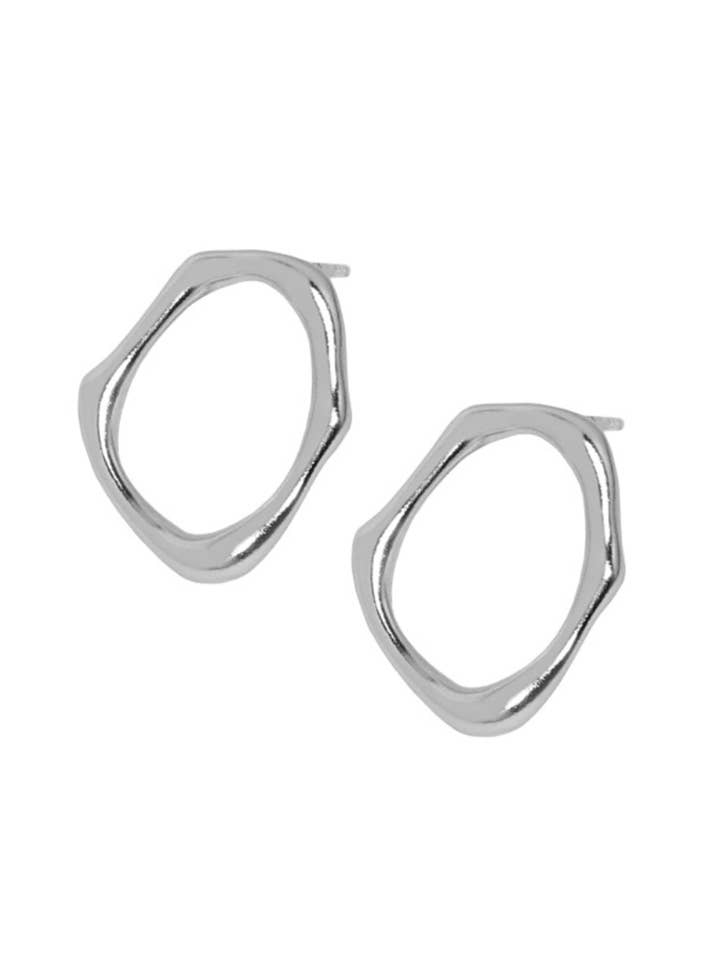 Boucles d'oreilles en vermeil d'or et argent sterling Forth pour la vente par Janus