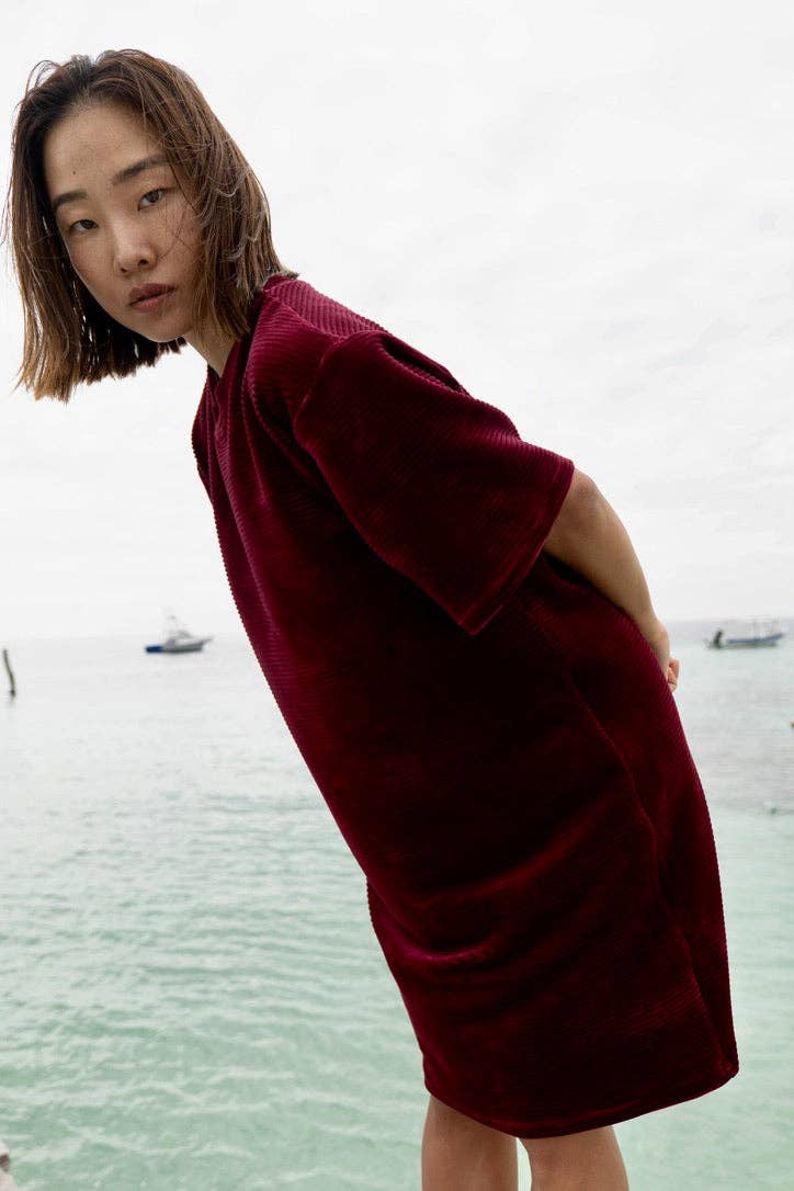 MAS Montreal - Wholesale Dress - Women's - MYKONOS DRESS ROSEWOOD1