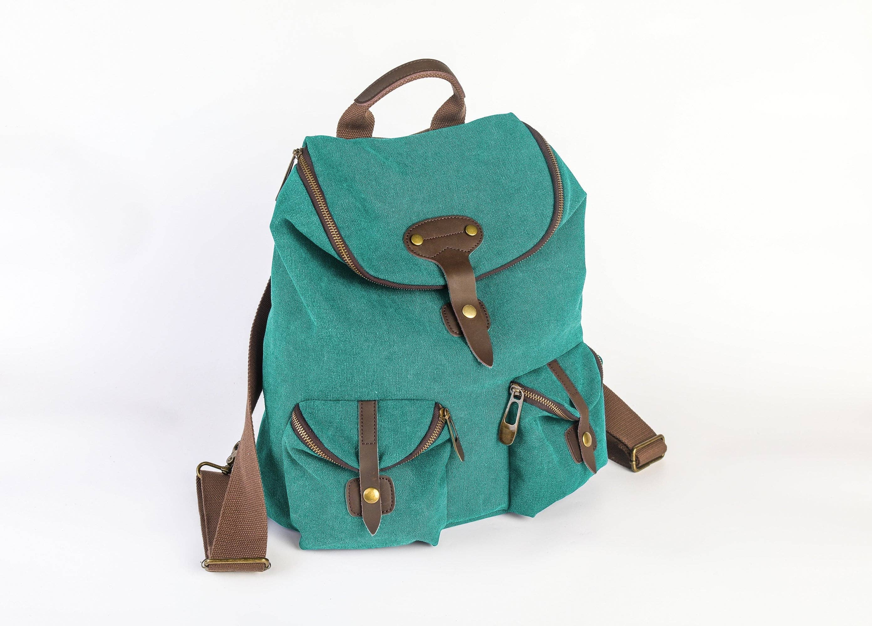 ZEDE PARIS - Wholesale Backpack - Women's - SAINT-PAUL - Canvas and leather backpack83