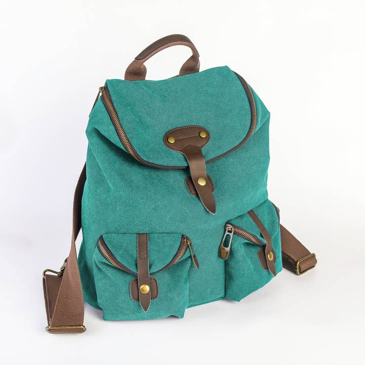 ZEDE PARIS - Vente Sac à dos – femme - SAINT-PAUL - Sac à dos en toile et cuir83