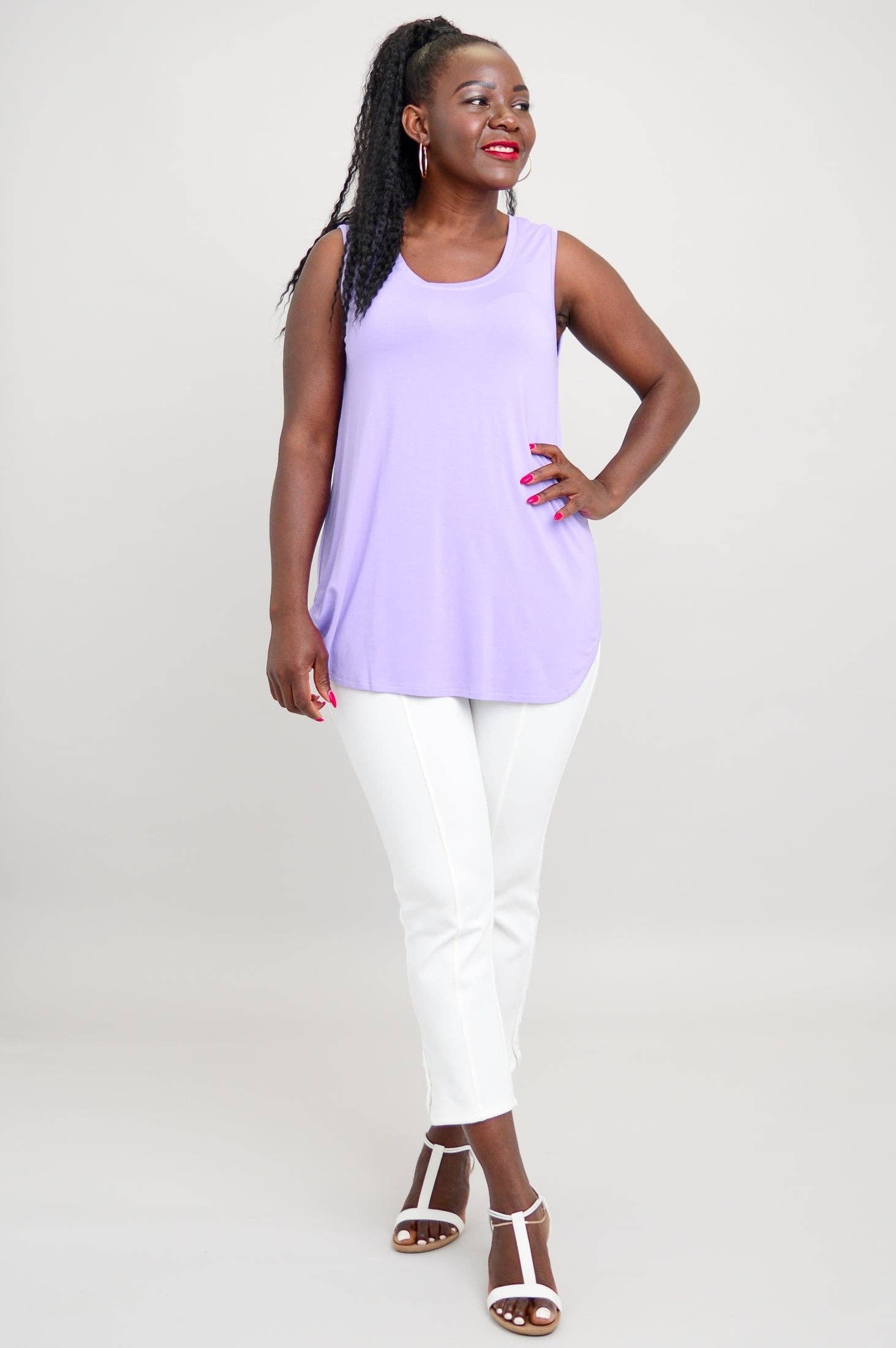 Blue Sky Clothing Co LLC - Vendita all'ingrosso Tunica - Donna - Jazz Tank, lavanda, bambù1