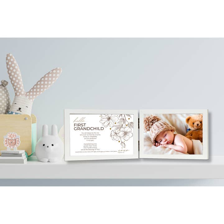 The Grandparent Gift Co. Inc. - Wholesale Picture Frame - Kids & Baby - First Grandchild Photo Frame Christian Scripture 4x6 3131C-F