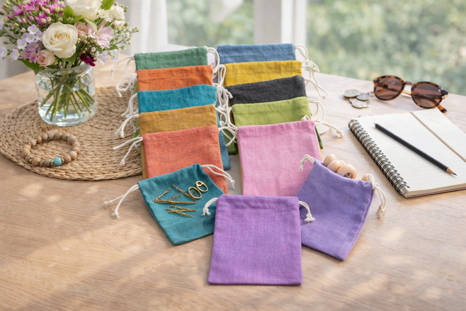 House of Kraft - Wholesale Gift Bag - Canvas Coloured Drawstring Pouch | Gift Bags | Canvas Bags8