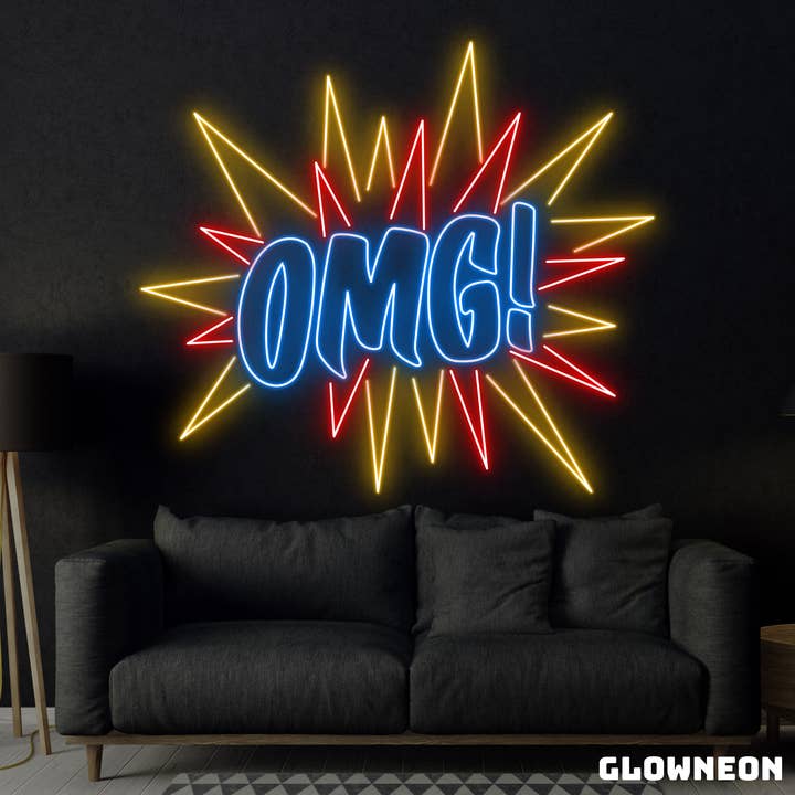 OMG neonskilte, festbarklubbegivenhedsindretning, OMG LED-skilte for engroshandel hos Glow Neon