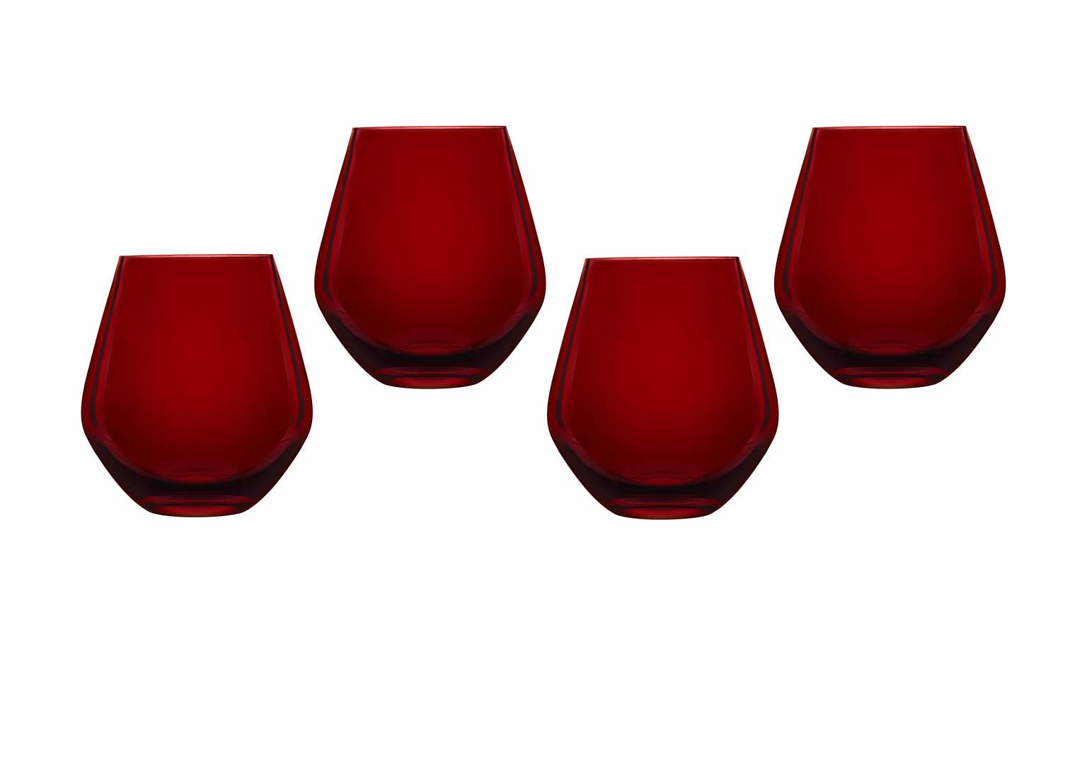 Godinger - Wholesale Wine Glass - Meridian Stemless Teal Wine Glass, Set of 45